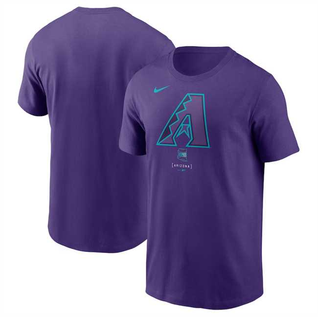 Men's Arizona Diamondbacks Purple 2025 City Connect Logo T-Shirt,We sell and wholesale Men's Arizona Diamondbacks Purple 2025 City Connect Logo T-Shirt on line form chian!